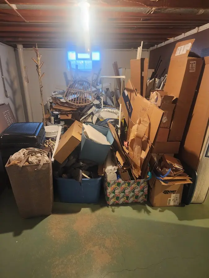 Roll-off dumpster container at job site for Construction Dumpster Rental in Shorewood